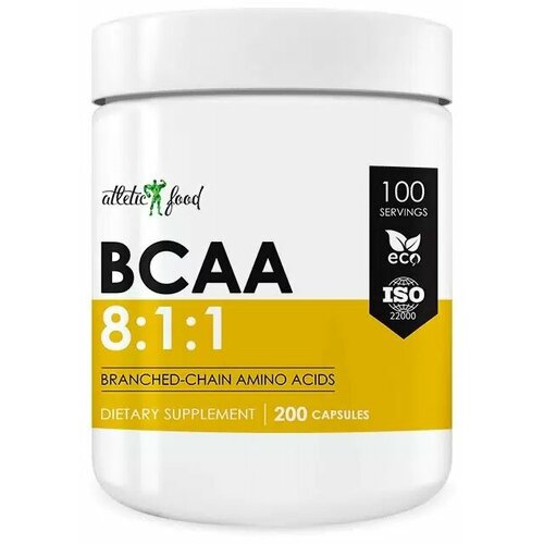 Atletic Food BCAA 8:1:1 1000 мг 200 капсул