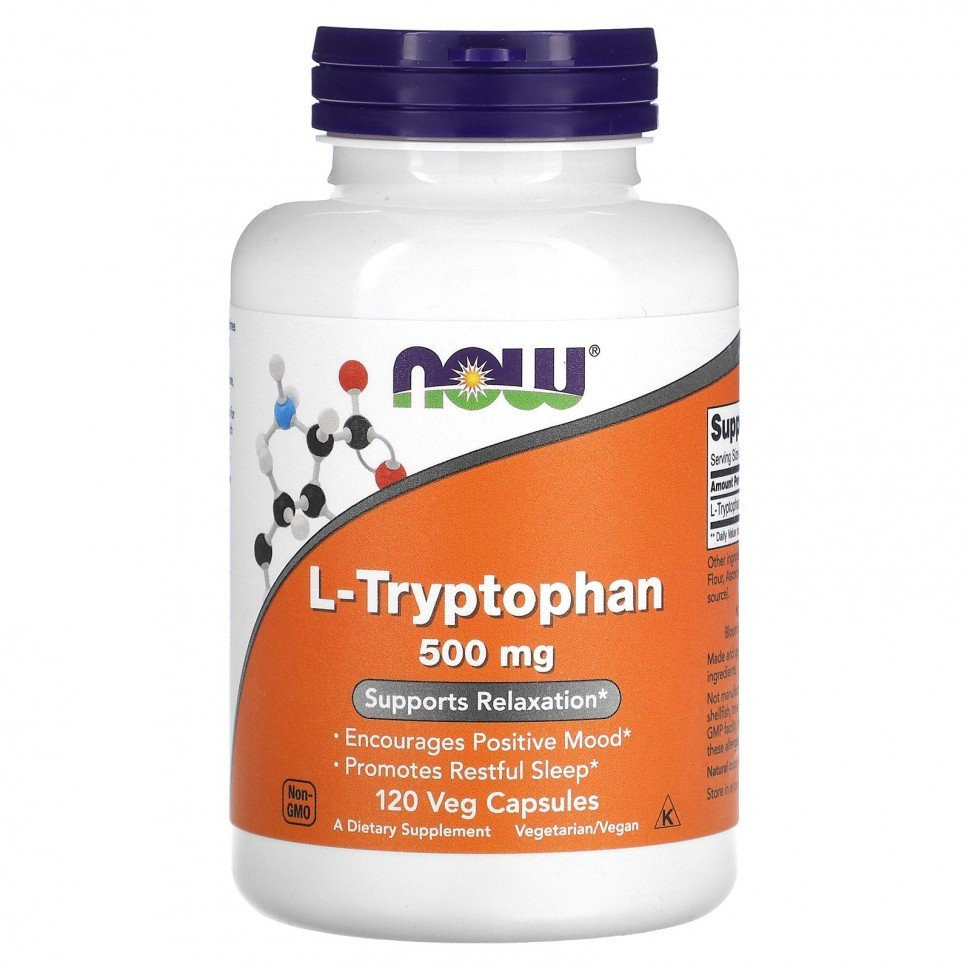 NOW L-Tryptophan 500mg. (120 капс)