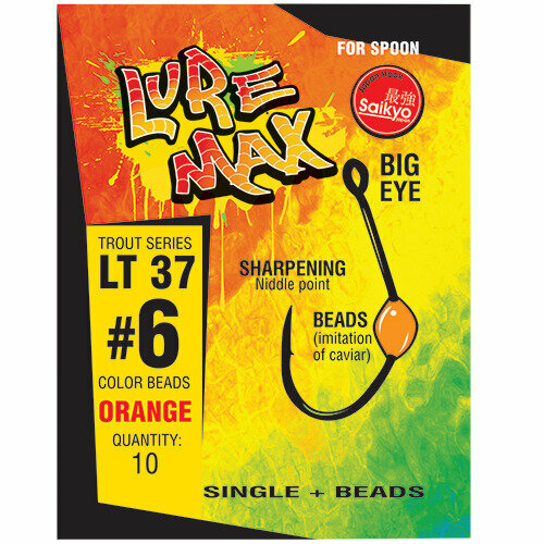 фото Крючки luremax trout lt37 # 4 phospho ( упк. по 10шт.)