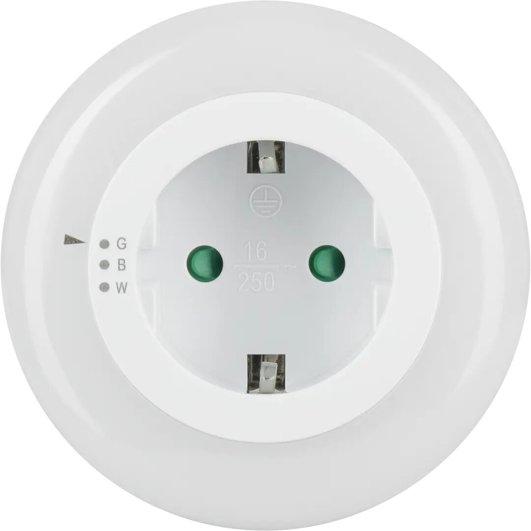 фото Ночник-сетевой адаптер Gauss с розеткой с регулируемым светом