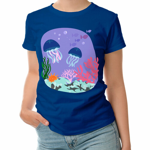 фото Футболка roly, размер 2xl, синий