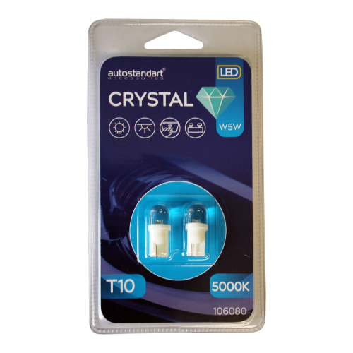 Автолампа Autostandart Led Crystal W5W T10 2шт 878₽