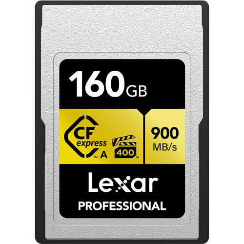 Карта памяти Lexar Professional CFexpress Type A Card GOLD Series, 160GB prograde digital 160gb cfexpress type a cobalt карта памяти