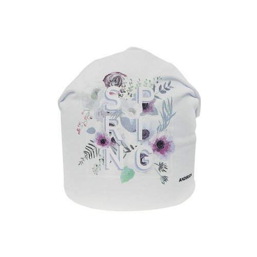 фото Шапка бини андерсен, размер 48-50, белый