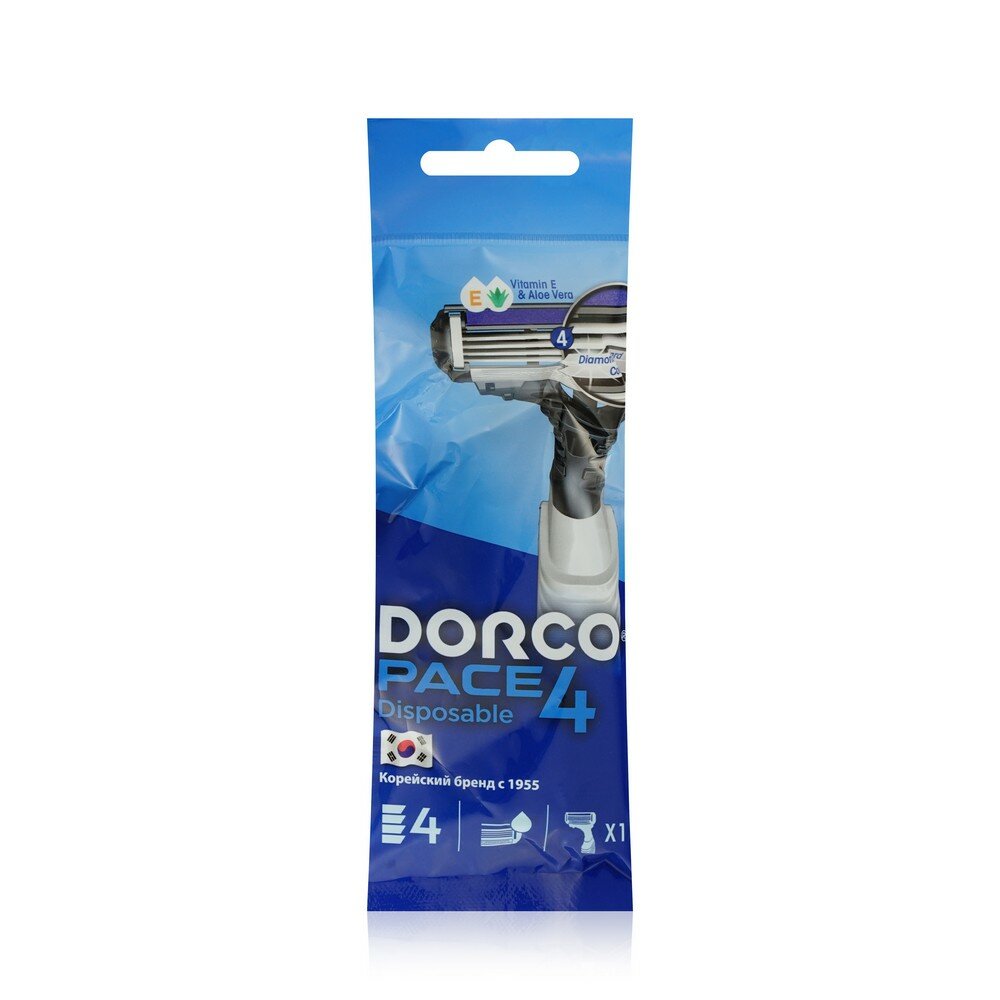 Одноразовый бритвенный станок Dorco Pace 4 (одноразовый) — фото 9