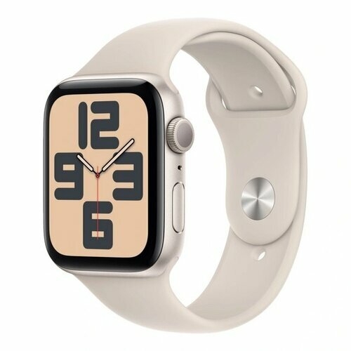 Apple Watch SE 2 2023 GPS 44mm Starlight Aluminum Case with Starlight Sport Band - ML MRE53 3689000₽