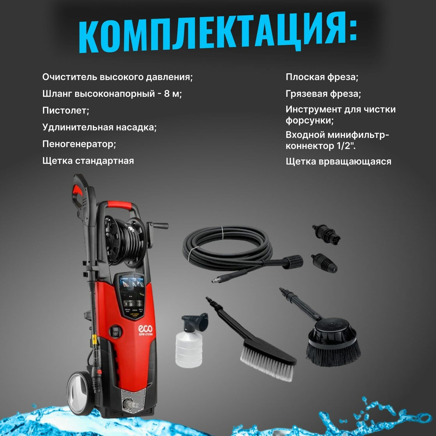 Мойка высокого давления ECO HPW-1723RS (HPW1723RS001)