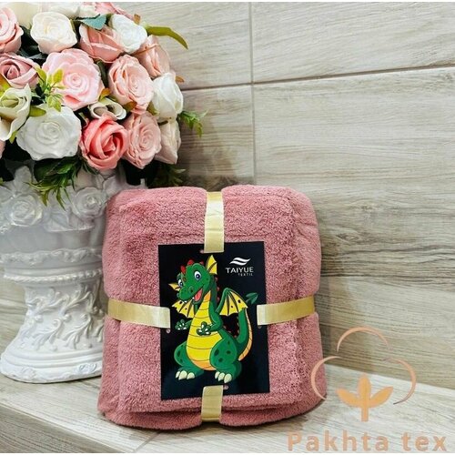 Набор из двух полотенец с символом 2024 года, коричнево-красный, 2 шт.