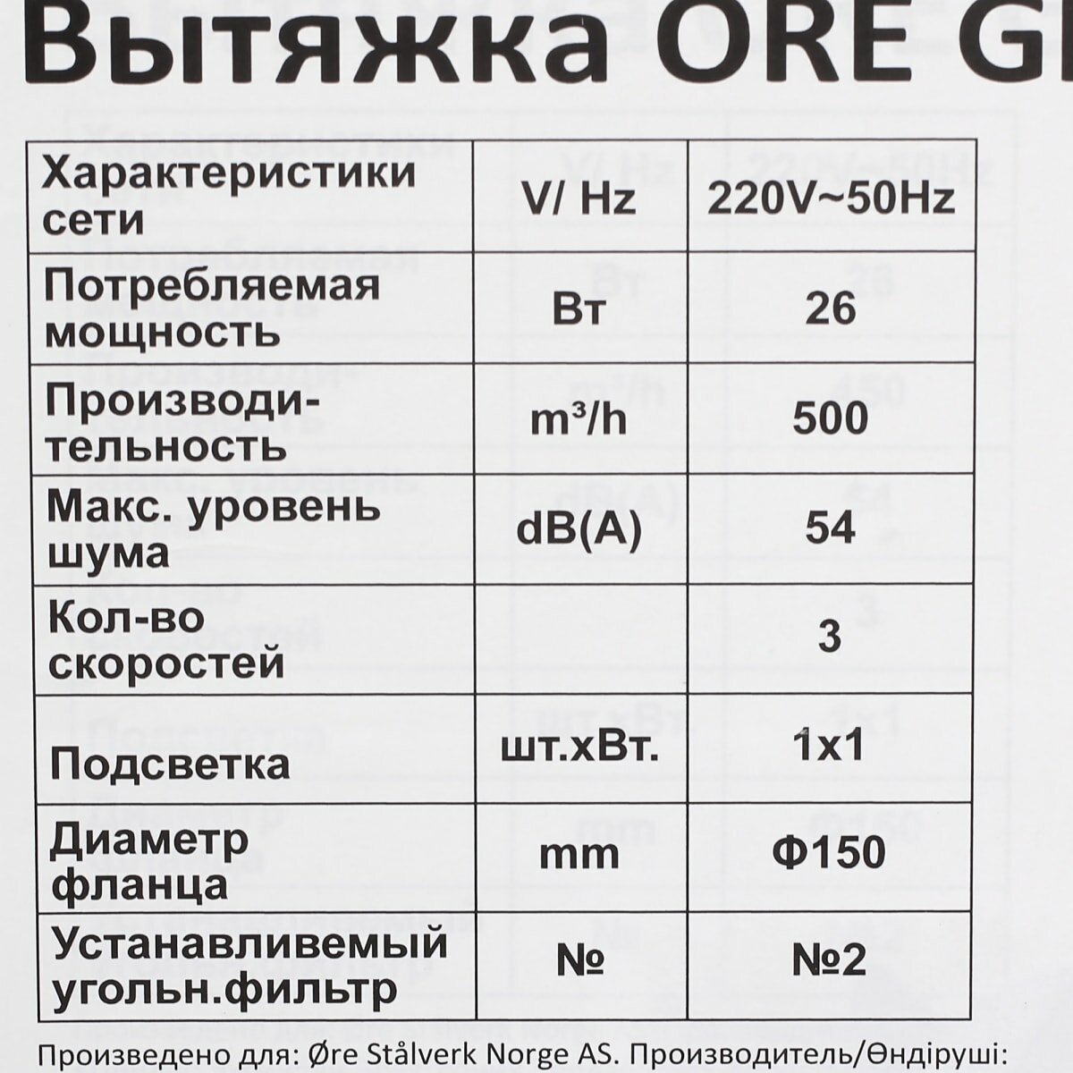 Кухонная вытяжка Ore - фото №17