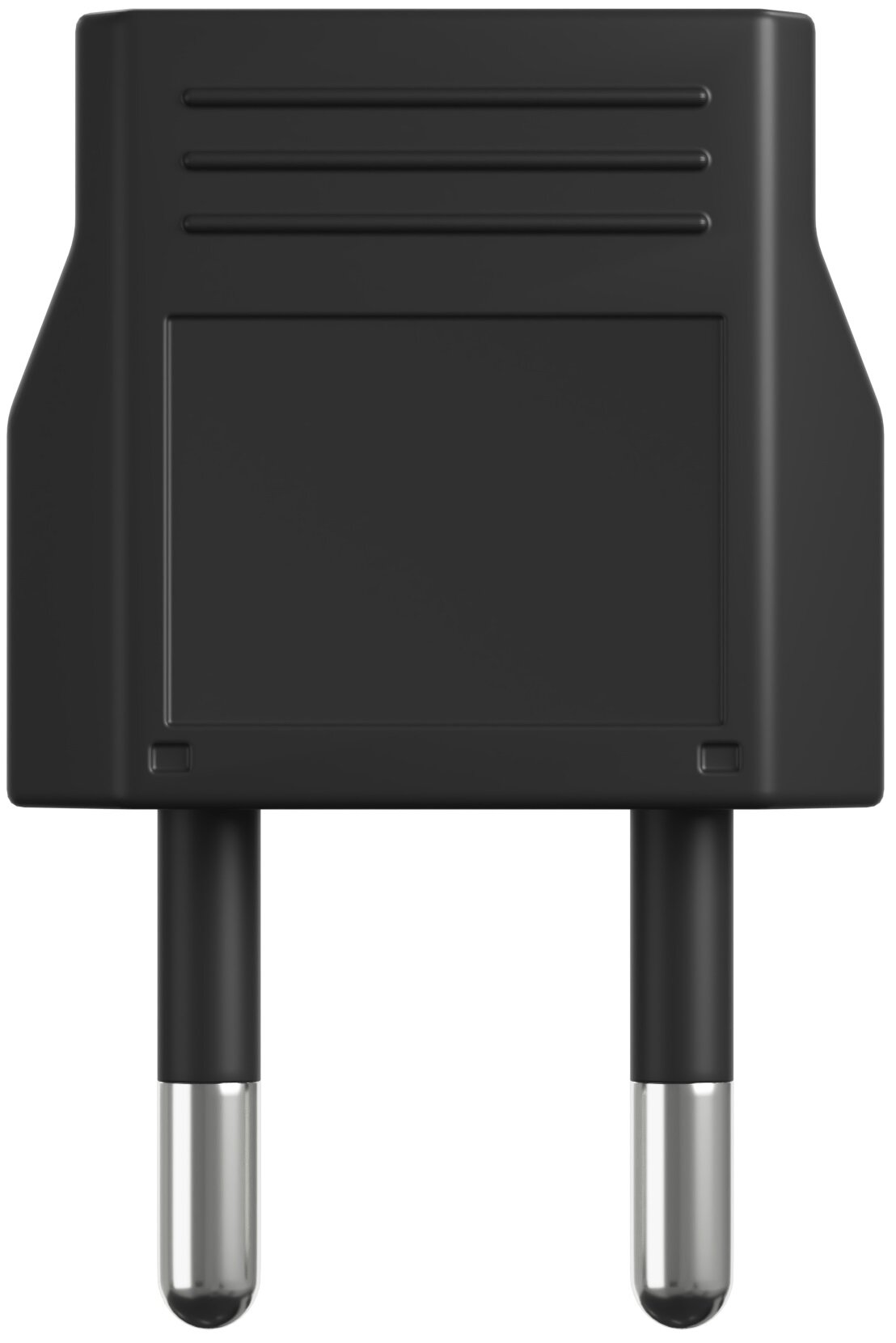 Адаптер сетевой на евровилку, евро розетку GSMIN Travel Adapter A8 переходник для американской, китайской вилки US/CN (250 В, 6А) (Черный) — фото 1