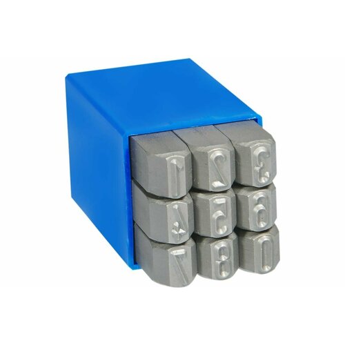 Набор клейм цифровых реверсных (зеркальных) стальных №4 