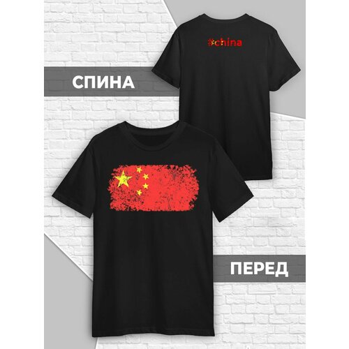 фото Футболка, размер m (46-48), черный printech