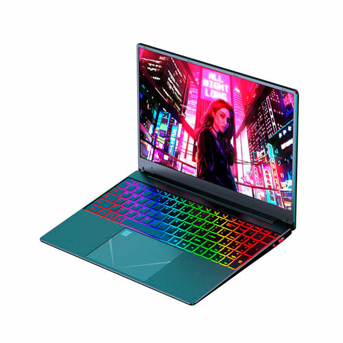 15,6 ноутбук RGB Intel Celeron N5095 (2.00 GHz, 4 ядра), RAM 32 GB, SSD 256 GB, Intel UHD Graphics, Windows 10 Pro черный, черный