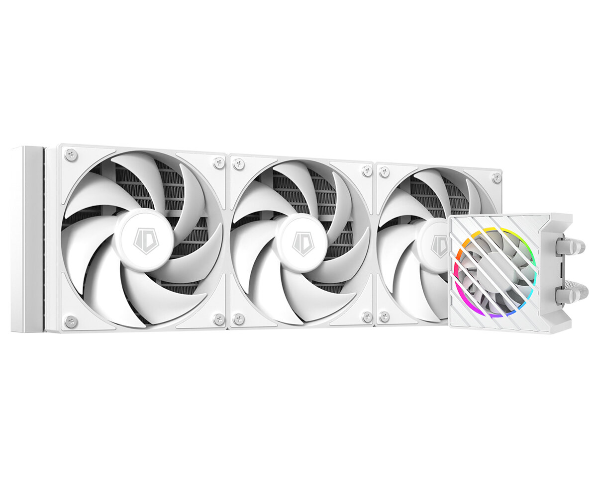 Система водяного охлаждения ID-Cooling DASHFLOW 360 XT LITE WHITE Soc-AM5/AM4/1151/1200/2066/1700 4-pin 16-34dB Al+Cu 350W Ret