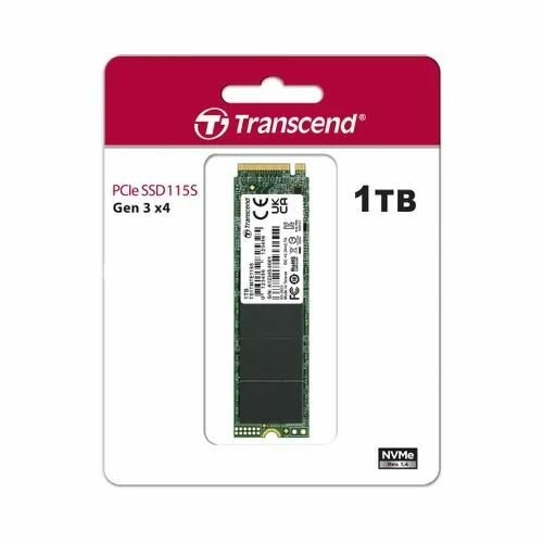 Твердотельный накопитель Transcend 115S 1024ГБ, M.2 2280, PCI-E 3.0 x4, M.2 TS1TMTE115S - фото №2