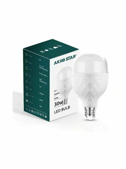 Светодиодная (LED) лампа T-bulb 50W-E27 (6500K)