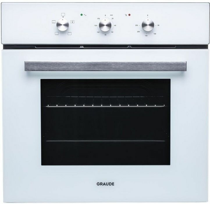 Электрический духовой шкаф Graude COMFORT BE 60.0 W, белый, 3 режима нагрева, управление Classic Control, объем 73 л