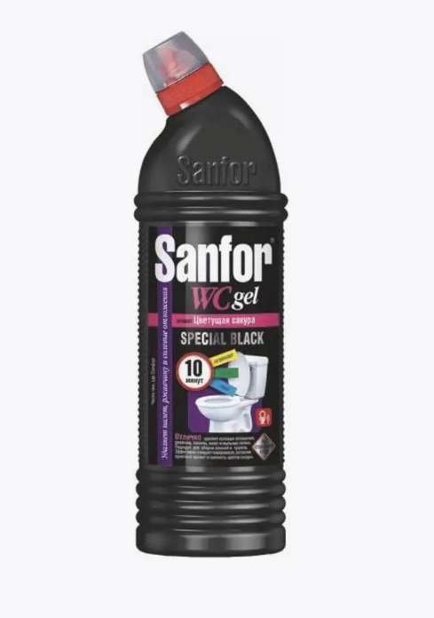 Чистящее средство Sanfor WC Gel Special Black 750 мл.