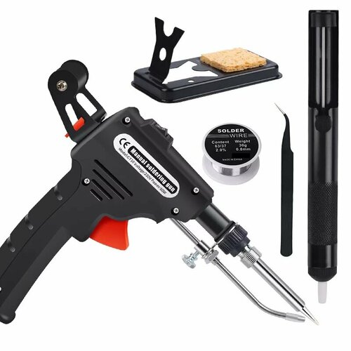 Набор для пайки паяльник с подачей припоя 5 в 1 60Вт Помощник PM-INP37 1798₽