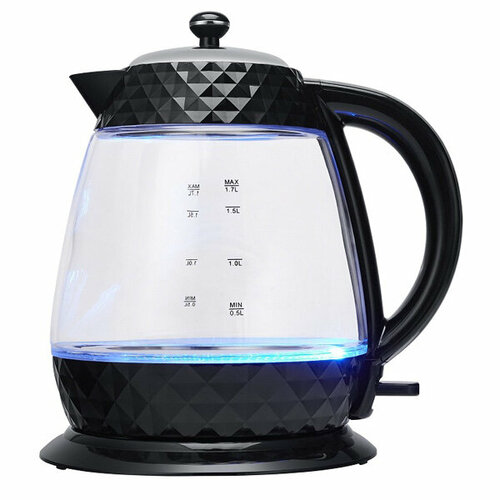 Чайник Polaris PWK1750CGL стекло черный 1850-2200 Вт 17 л 369900₽