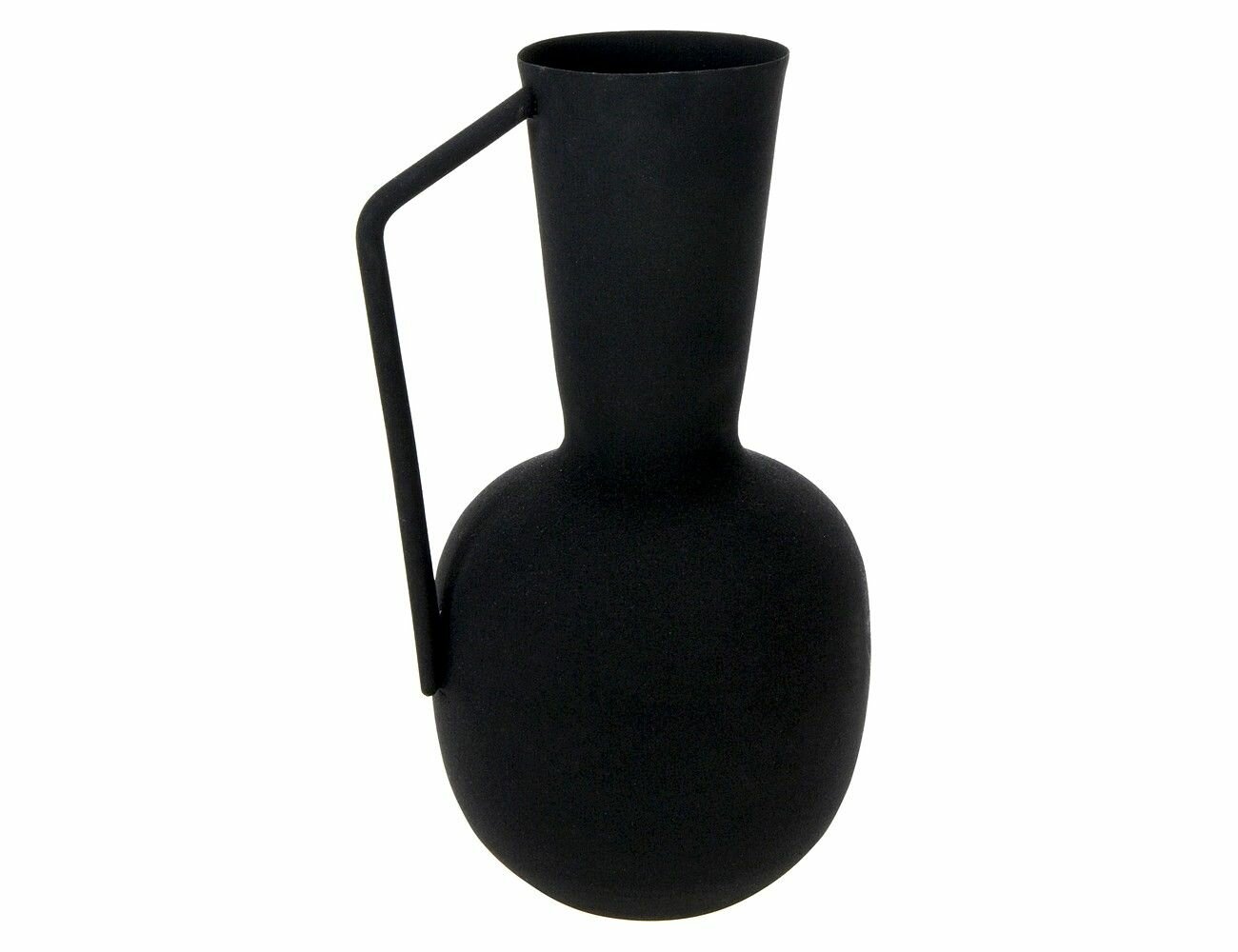фото Ваза-кувшин свельт ронд, металл, чёрная, 29 см, Koopman International A67101010-1