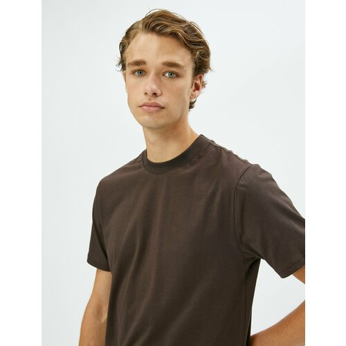 фото Футболка koton, размер s, коричневый