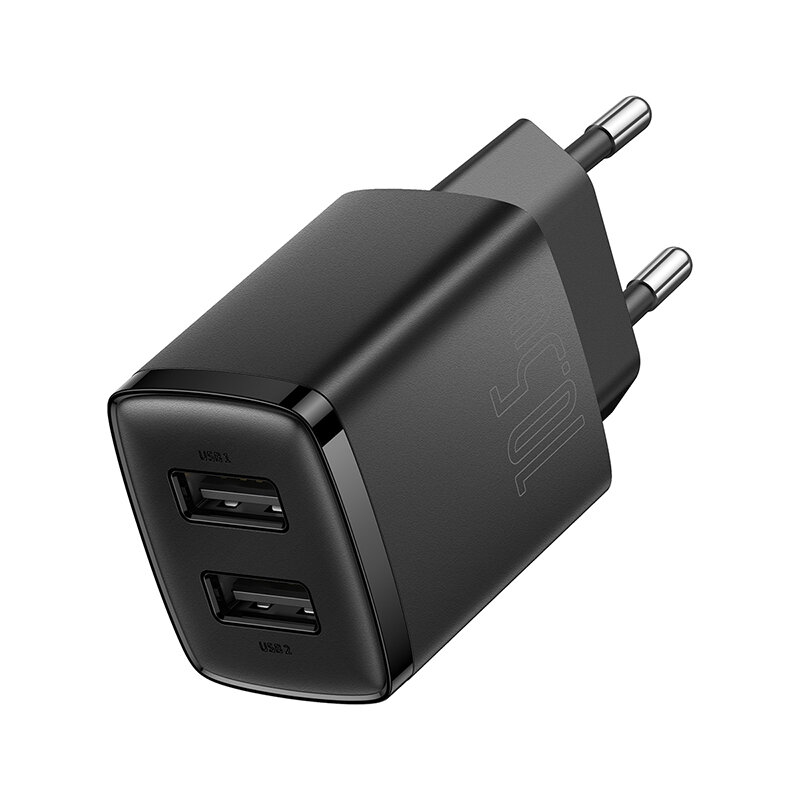 Сетевое зарядное устройство Baseus Compact Charger 2U 10.5W EU черный