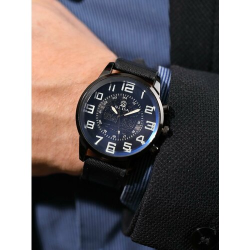 фото Наручные часы, черный, синий diamond lux