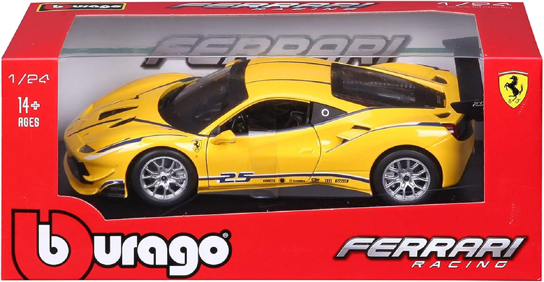 Машинка Bburago Ferrari Racing 488 Challenge 1:24 18-26307