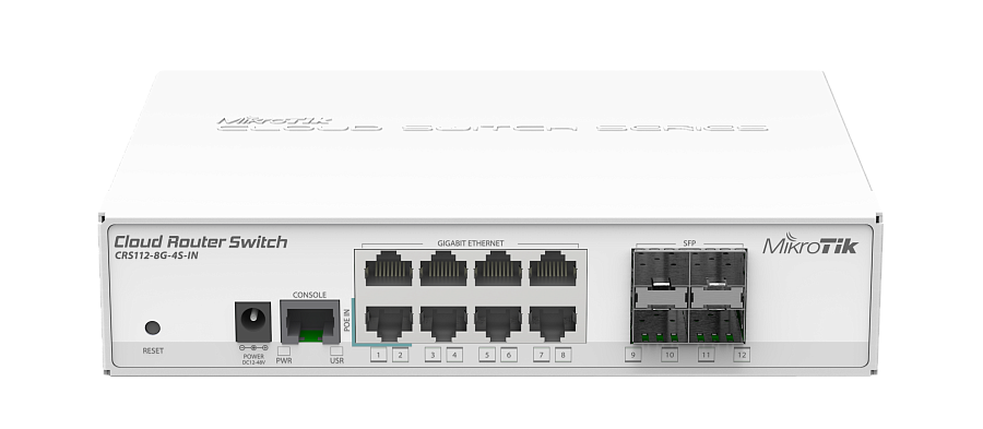 Коммутатор Mikrotik CRS-112-8G-4S-IN