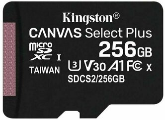 256Гб MicroSDXC карта памяти Kingston Canvas Select Plus (SDCS2/256GB CN version)