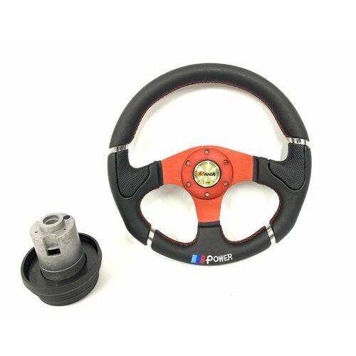 Спортивный руль с адаптером на ВАЗ 2108,2109,21099,2113,2114,2115,2110,2111,2112