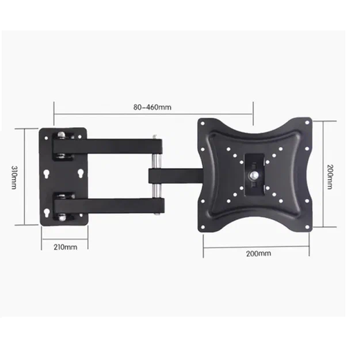 Настенный кронштейн для ТВ ZERRO G-900, диагональ 14-58 дюймов, выдвижной, поворотный