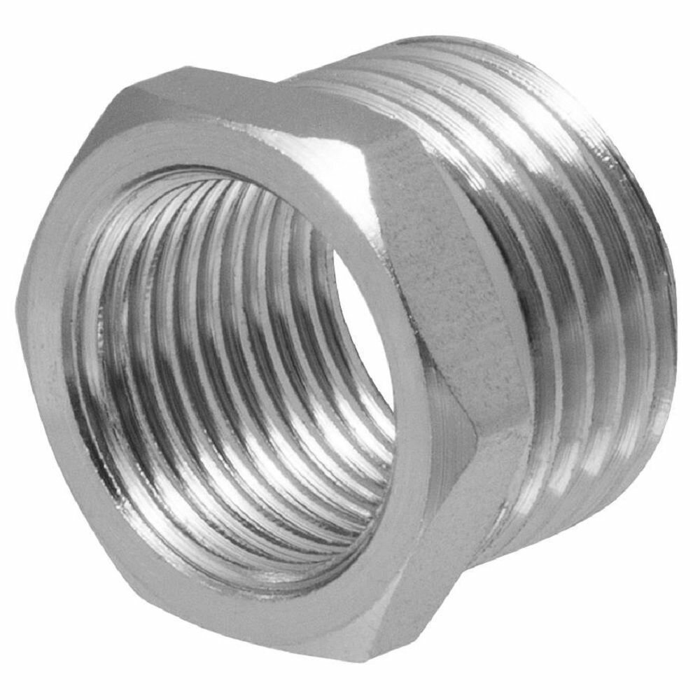 Футорка (переходник) 1/2" х 3/8" н/в MPF, 2 шт + лента ФУМ 10 м — фото 1