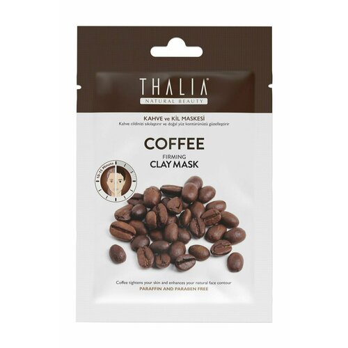 маска глиняная для лица thalia natural beauty coffee firming 15 мл Подтягивающая глиняная маска для лица с кофеином / Thalia Natural Beauty Coffee Firming Clay Mask