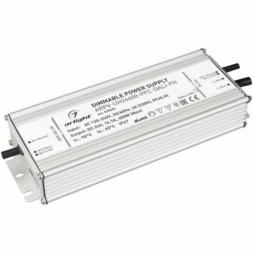 Arlight Блок питания ARPV-UH24400-PFC-DALI-PH (24V, 16.7A, 400W) (IP67 Металл, 7 лет) 025655