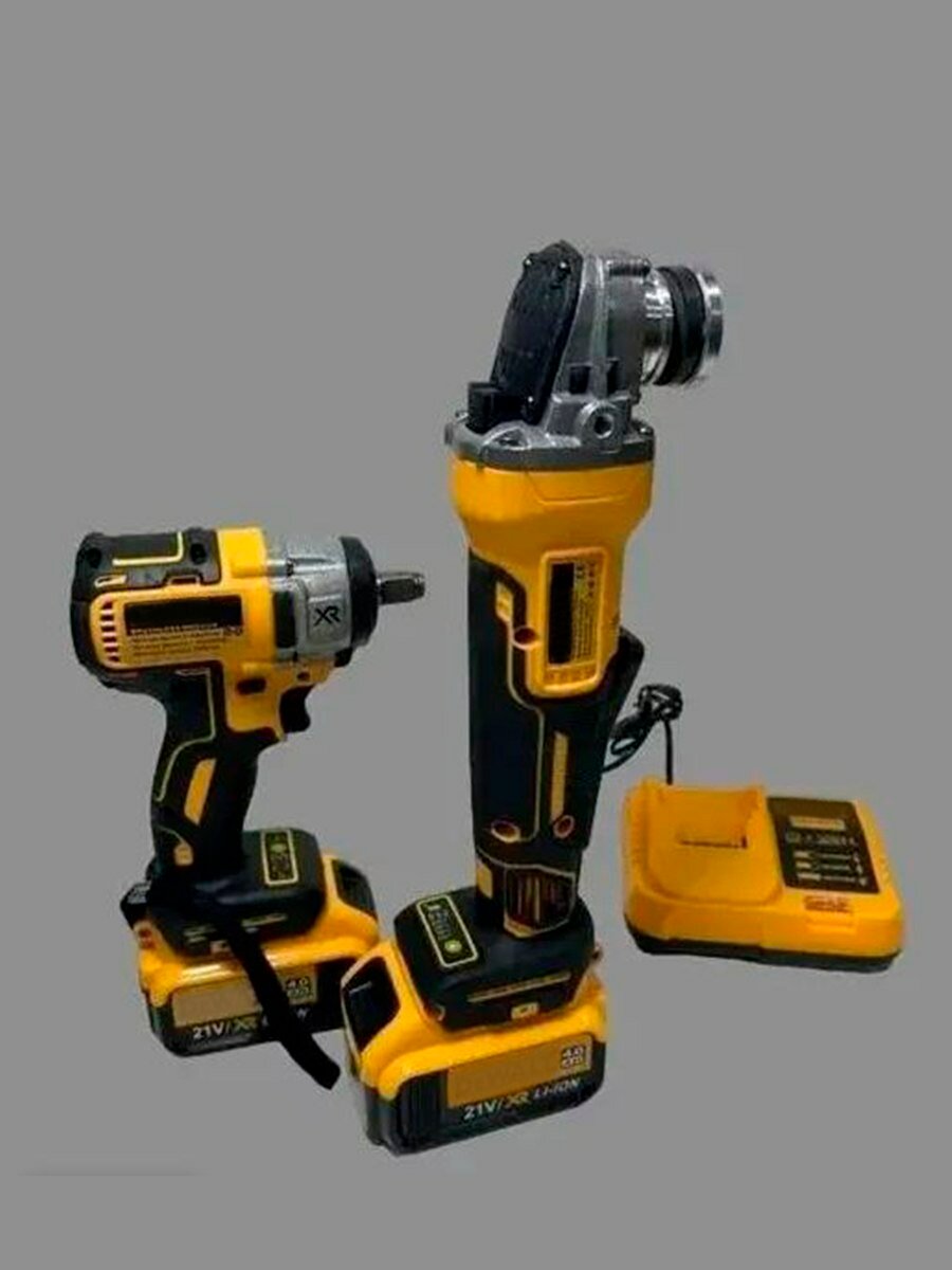 Изображение Набор инструментов 2в1 Болгарка УШМ 24v + Гайковерт 24v