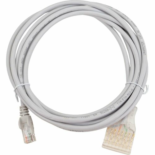 Патч-корд LANMASTER LAN-45-P4-3m комплект 5 штук патч корд lanmaster rj45 s110p4 cat 6 1 0 метр lan 45 p4 1 0 6