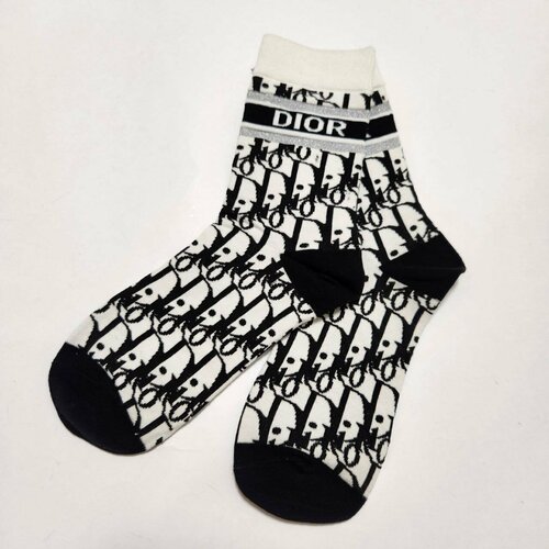 Носки , размер 35-40, черный, белый черно белые бумажные носки для взрослых черно белые с текстом газетами винтажные с наклейками с коллажем художественные носки унисекс