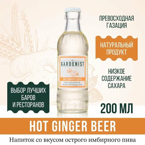 Газированный напиток THE GARDENIST Hot Ginger Beer 20 шт, Россия