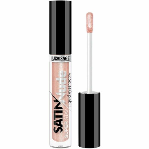 фото Тени для век жидкие luxvisage satin nude super stay (202 pastel peach)