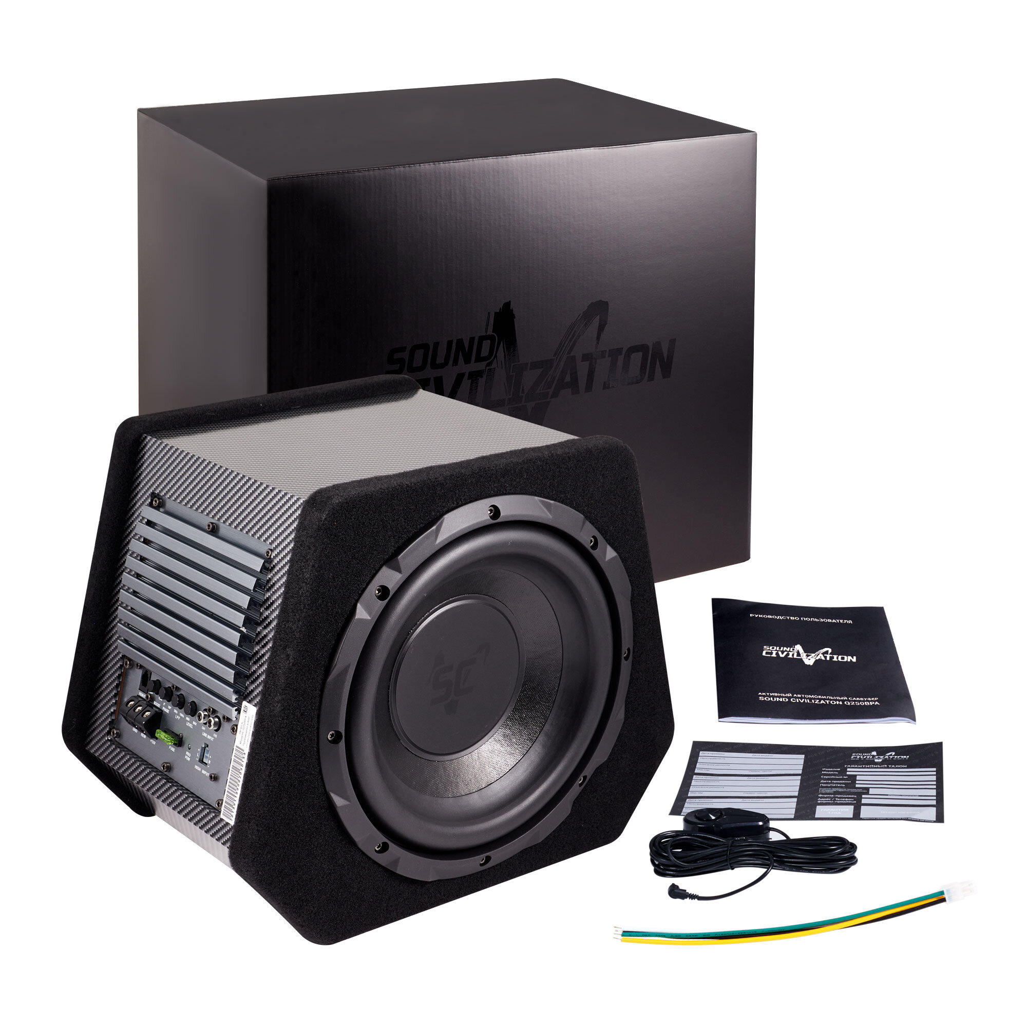 Активный сабвуфер в корпусе Kicx Sound Civilization Q250BPA