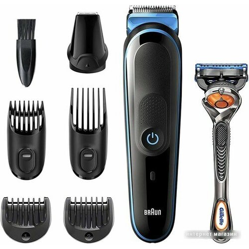 электрический триммер bt5260 бритва gillette 2 кас braun Машинка для стрижки Braun MGK3245