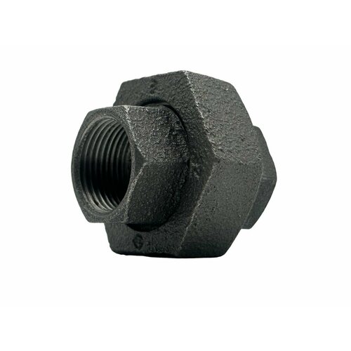 Разъемное соединение торцевое, черное, чугунное, ATUSA арт. 330, ВР, 1/2