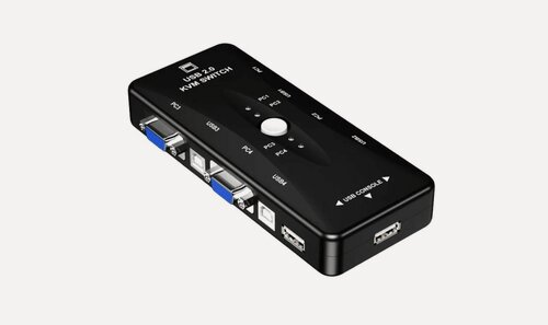 Изображение товара KVM переключатель/свитч VGA 4х1 USB 2.0