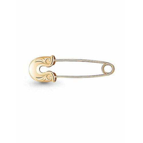 Брошь Thing Jewelry, серебро, 925 проба, золочение