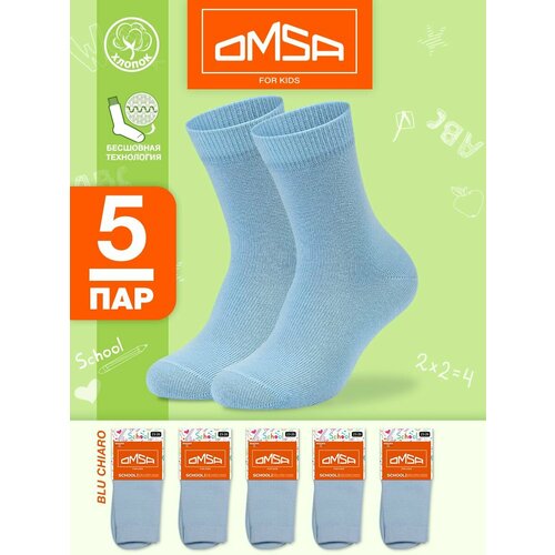 фото Носки omsa размер 35-38 (20-22), голубой