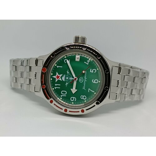 Наручные часы Восток Восток, серебряный, зеленый наручные часы восток часы восток 2416 420957 браслет серебряный