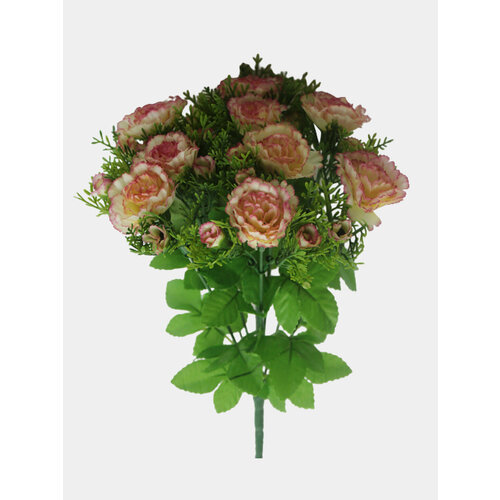 Искусственные цветы Кустовые гвоздики букет Композиция Высота 33 см 1199₽