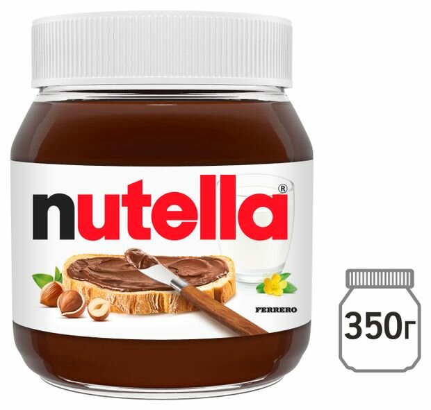 Паста шоколадная Nutella 0.35 кг